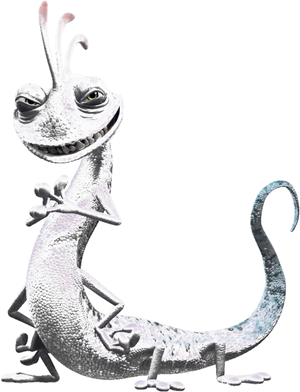 Purple Smiling Creature Monsters Inc PNG Image