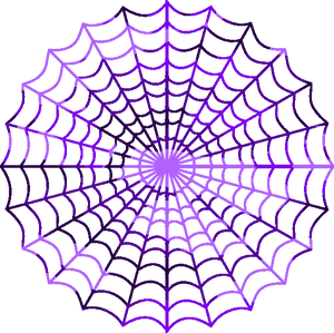 Purple Spider Web Graphic PNG Image