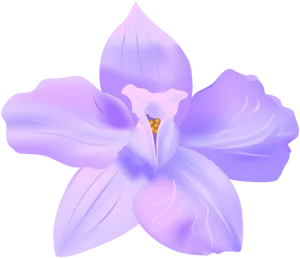 Purple Spring Flower Illustration PNG Image