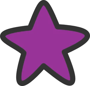 Purple Star Graphic PNG Image