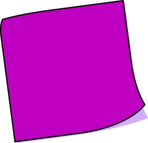 Purple Sticky Note Vector PNG Image