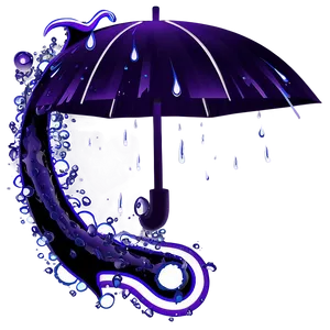 Purple Thunder And Rain Png Nbd84 PNG Image