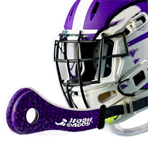 Purple White Football Helmet Mouthguard Josh Jacobs PNG Image