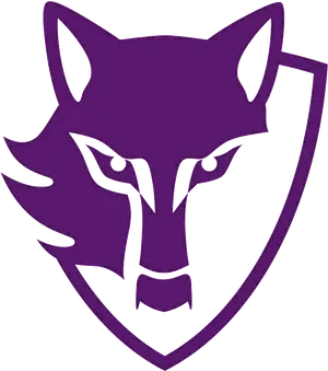 Purple Wolf Logo Vector PNG Image