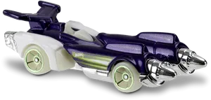 Purpleand White Rocket League Car PNG Image