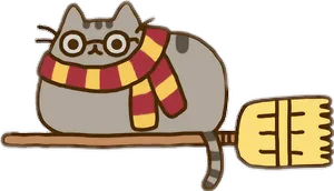 Pusheen Harry Potter Costume PNG Image