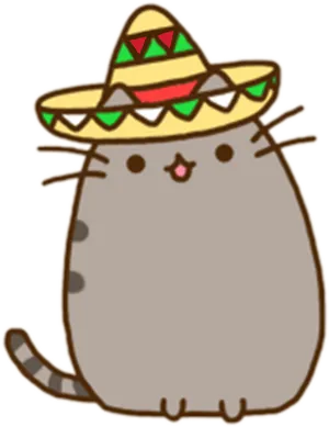 Pusheen_with_ Sombrero.png PNG Image