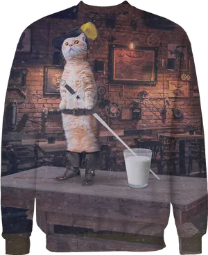 Puss In Boots Standing With Sword PNG Image