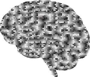 Puzzle Brain Graphic PNG Image