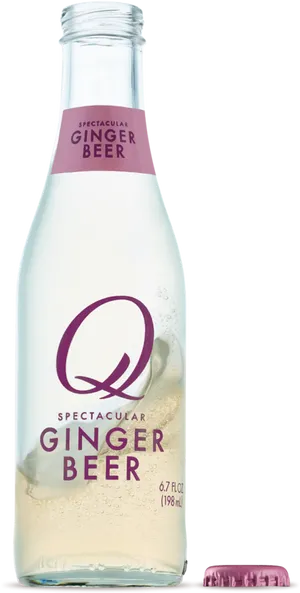 Q Ginger Beer Bottle PNG Image