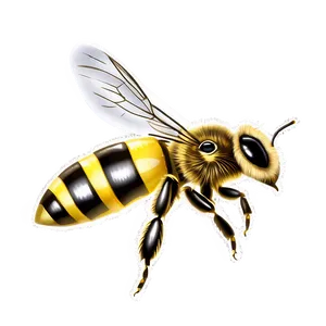 Queen Bee In Flight Png 06262024 PNG Image