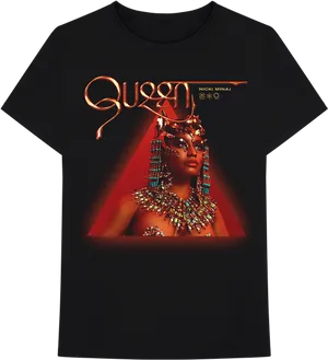 Queen Nicki Minaj Tshirt Design PNG