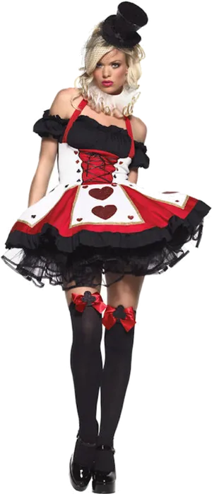 Queenof Hearts Costume PNG Image