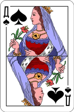 Queenof Spades Playing Card PNG Image