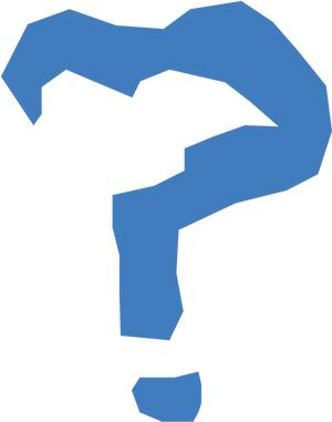 Question Mark Abstract Blue PNG Image