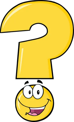 Question Mark Cartoon Character PNG Image