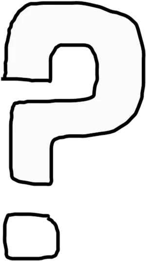 Question Mark Clipart Blackand White PNG Image