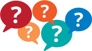 Question Mark Speech Bubbles PNG Image