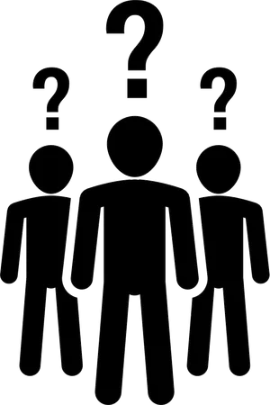 Questioning_ Figures_ Graphic PNG Image