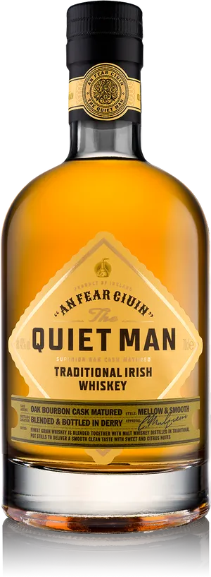 Quiet Man Irish Whiskey Bottle PNG Image