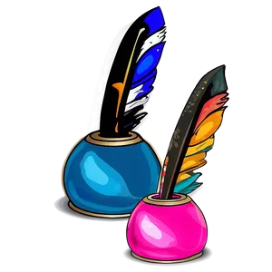 Quill Pen In Inkpot Png Wuo7 PNG Image