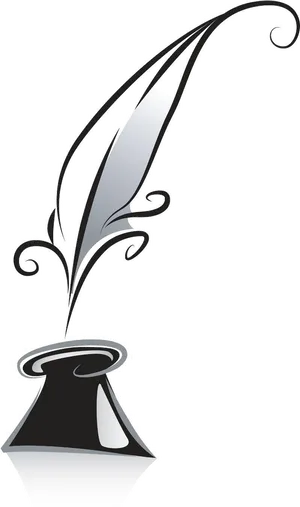 Quilland Inkwell Artistic Representation PNG Image