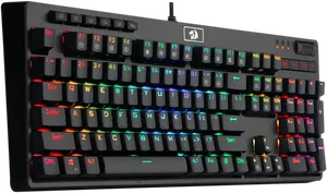 R G B Mechanical Gaming Keyboard PNG Image