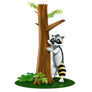 Raccoon Climbing Tree Png 60 PNG Image