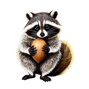 Raccoon With Acorn Png 47 PNG Image