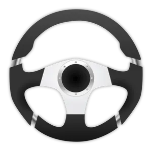 Racing Steering Wheel Vector PNG Image