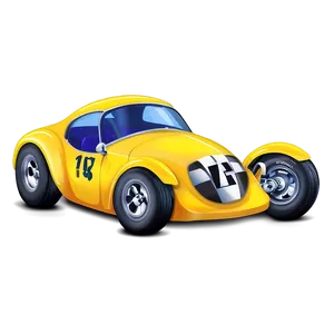 Racing Yellow Car Graphic Png Jnr25 PNG Image