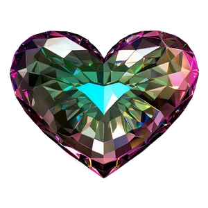 Radiance Diamond Heart Decoration Png 1 PNG Image