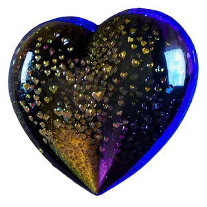 Radiant Glitter Heart Png Tyj PNG Image