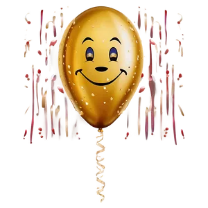 Radiant Gold Balloon Png 06212024 PNG Image