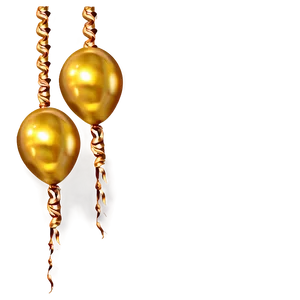 Radiant Gold Balloon Png 06212024 PNG Image