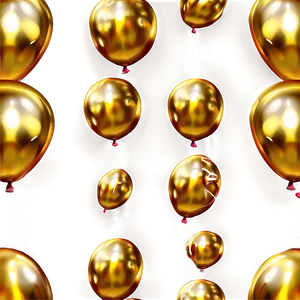 Radiant Gold Balloon Png 26 PNG Image