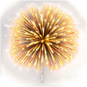 Radiant Gold Fireworks Png Tgy PNG Image