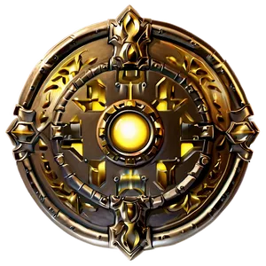 Radiant Gold Shield Png Bct PNG Image