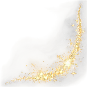 Radiant Gold Sparkle Overlay Png Cjs47 PNG Image