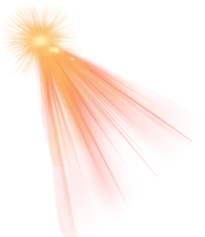 Radiant Light Beam Illustration PNG Image