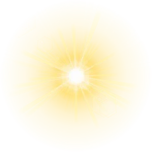 Radiant Sun Illustration PNG Image