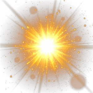 Radiant Sunburst Glow PNG Image