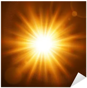 Radiant Sunburst Graphic PNG Image