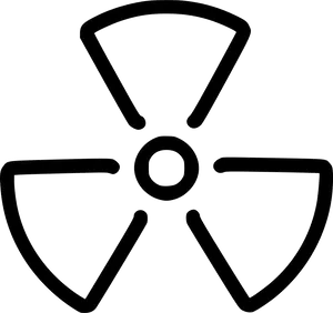 Radiation Symbol Graphic PNG Image