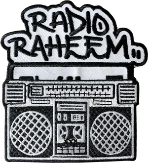 Radio Raheem Boombox Patch PNG Image