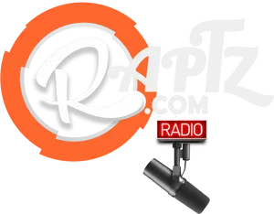 Radio Station Microphone Logo PNG Image