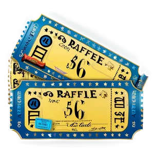 Raffle Ticket B PNG Image