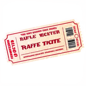 Raffle Ticket D PNG Image