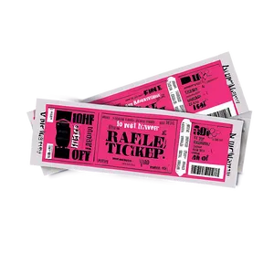 Raffle Ticket Mockup Png 59 PNG Image