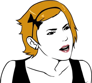 Rage Comic Style Female Character PNG Image